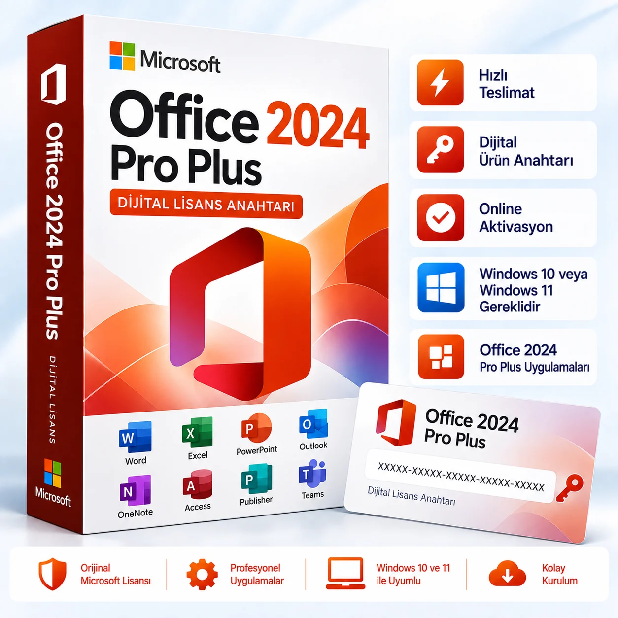 Microsoft Office 2024 Pro Plus Key – Dijital Lisans Anahtarı