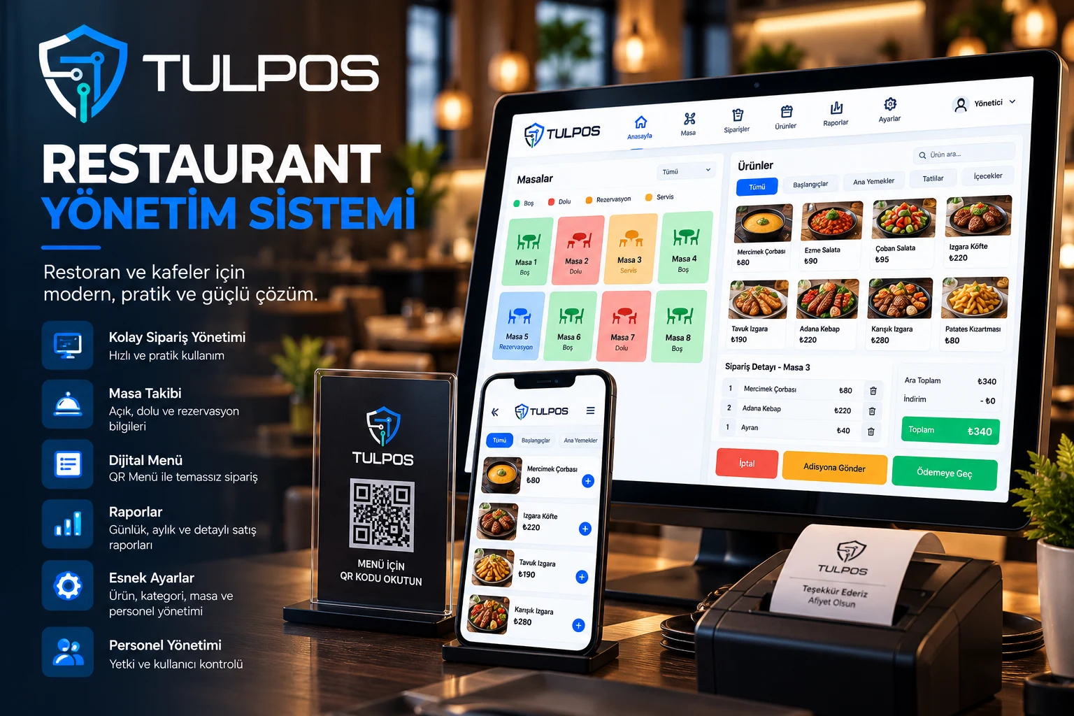 Tulpos Restoran Yönetim Sistemi